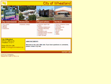 Tablet Screenshot of cityofwheatland.org